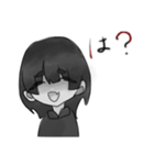モノクロちゃん(   ◜ω◝ )（個別スタンプ：9）