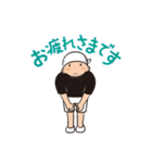 おもしろいガテン系職人のおやじ タオル巻（個別スタンプ：16）