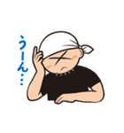 おもしろいガテン系職人のおやじ タオル巻（個別スタンプ：19）