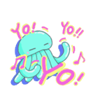 お気楽クラゲ 【 ゆらげ 】 2（個別スタンプ：12）