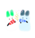 雪うさぎと氷うさぎのもふもふスタンプ（個別スタンプ：6）