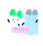 雪うさぎと氷うさぎのもふもふスタンプ（個別スタンプ：15）