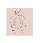 ゆるゆる手書きすたんぷぷ（個別スタンプ：3）