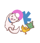 しろいーぬとおともだち（個別スタンプ：11）