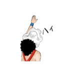 挙手するONE PIECE（個別スタンプ：4）