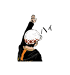 挙手するONE PIECE（個別スタンプ：12）