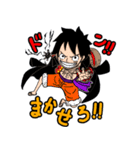 イケシンのONE PIECE ルフィスタンプ（個別スタンプ：4）