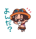 【エースがいっぱい！！2】ONE PIECE（個別スタンプ：9）