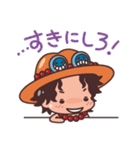 【エースがいっぱい！！2】ONE PIECE（個別スタンプ：24）