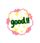 シンプル英語を楽しみましょう☆（個別スタンプ：12）