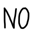 まっくろ文字だけ！（個別スタンプ：23）