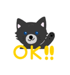 黒ポメのミント（個別スタンプ：7）