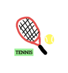 テニス tennis（個別スタンプ：1）