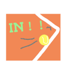 テニス tennis（個別スタンプ：3）