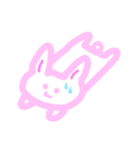 表情で察して欲しいゆるだらうさぎ。（個別スタンプ：8）