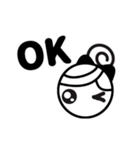 シロクロちゃんのシンプルひと言（個別スタンプ：12）