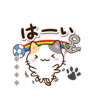 小さい三毛猫☆夏【カスタム】（個別スタンプ：5）