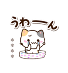 小さい三毛猫☆夏【カスタム】（個別スタンプ：28）
