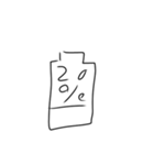 充電%スタンプ（個別スタンプ：4）