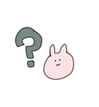 ギャルに生まれ変わりたいウサギ（個別スタンプ：3）