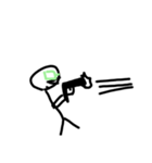 緑眼鏡の人3（個別スタンプ：6）