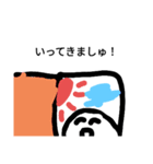 しらたま− 基本無表情。エサはお汁粉。（個別スタンプ：6）
