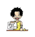 電子決済で使えそうなONE PIECE（個別スタンプ：1）