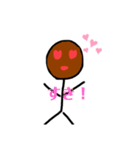 日焼けした棒人間（個別スタンプ：5）