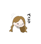独特な言い回しをする女の子（個別スタンプ：15）