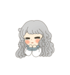 女の子と白わんこ（個別スタンプ：10）