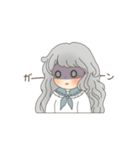 女の子と白わんこ（個別スタンプ：20）