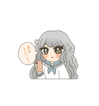 女の子と白わんこ（個別スタンプ：30）