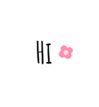 シンプルかわいいモノトーンスタンプ（個別スタンプ：21）