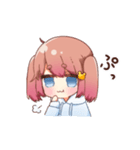 ツインテ女の子ちゃん（個別スタンプ：3）