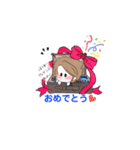 青色のあいさつ（個別スタンプ：8）