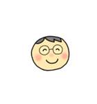 めがねさん。挨拶と表情、よく使う言葉（個別スタンプ：33）