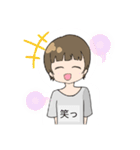 茶髪の自由な女の子（個別スタンプ：10）