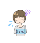 茶髪の自由な女の子（個別スタンプ：12）