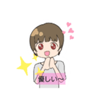 茶髪の自由な女の子（個別スタンプ：18）