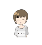 茶髪の自由な女の子（個別スタンプ：37）