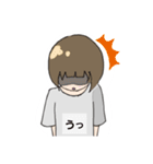 茶髪の自由な女の子（個別スタンプ：38）