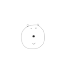 言葉にできないシロクマのきもち（個別スタンプ：16）