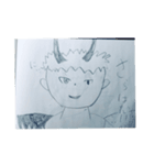 アクマの〚悪魔と人間のハーフ〛スタンプ（個別スタンプ：4）