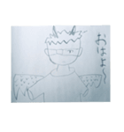 アクマの〚悪魔と人間のハーフ〛スタンプ（個別スタンプ：7）