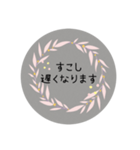 北欧風デザインの敬語挨拶〜シンプル〜（個別スタンプ：4）