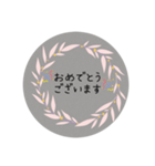 北欧風デザインの敬語挨拶〜シンプル〜（個別スタンプ：7）