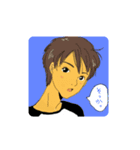 ポツリつぶやく人たち（個別スタンプ：4）