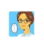 ポツリつぶやく人たち（個別スタンプ：8）