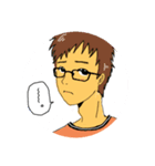 ポツリつぶやく人たち（個別スタンプ：12）