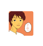 ポツリつぶやく人たち（個別スタンプ：16）